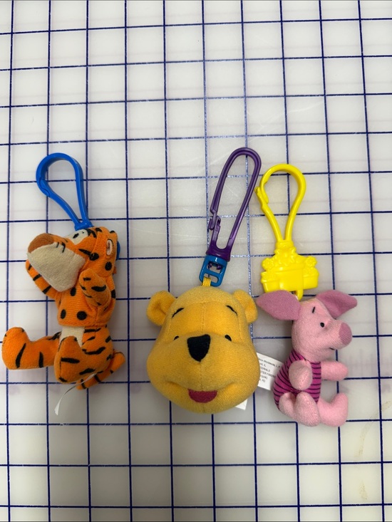 Disney Accessories - Disney Winnie The Pooh tigger movie McDonald's Plush Keychain Danglers Set of 3